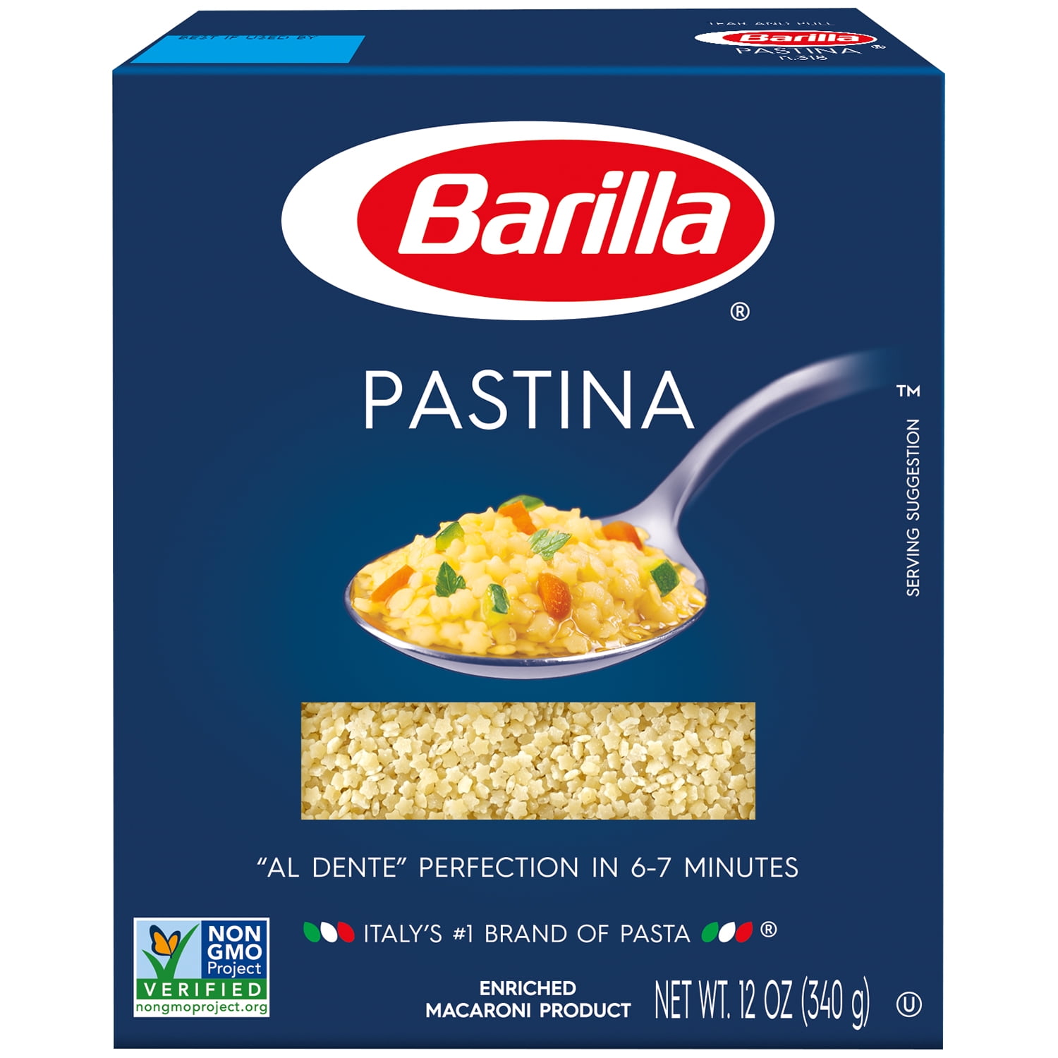 Barilla® Classic Blue Box Soup Pasta Pastina 12 oz - Walmart.com