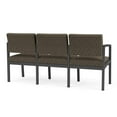thumbnail image 5 of Lesro Lenox Steel Modern Fabric Waiting Room Guest Sofa in Charcoal/Adler Peppercorn Brown, 5 of 5
