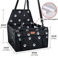 thumbnail image 3 of SWIHELP Asiento de coche para perros, asiento elevador portátil para mascotas con correa de seguridad con clip y tubo de soporte de PVC, anticolapso, perfecto para mascotas pequeñas, 3 of 5