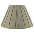 thumbnail image 2 of Boxpleat Empire Lamp Shade, 6" Top, 12" Bottom, 8" Slant Light Gray, 2 of 3