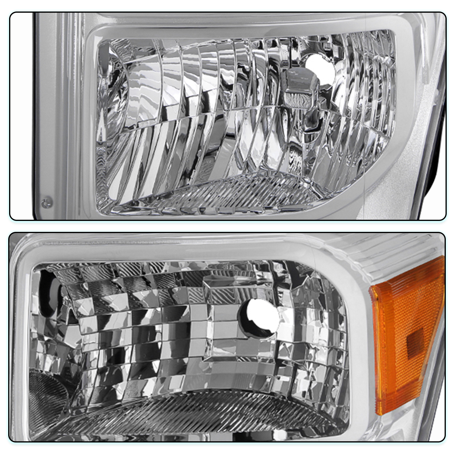 For 2011-2016 Ford F250 F350 F450 F550 Super Duty SD Driver/Passenger Side Headlights