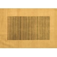 thumbnail image 1 of Ahgly Company Indoor Rectangle Abstract Brown Modern Area Rugs, 5' x 8', 1 of 4