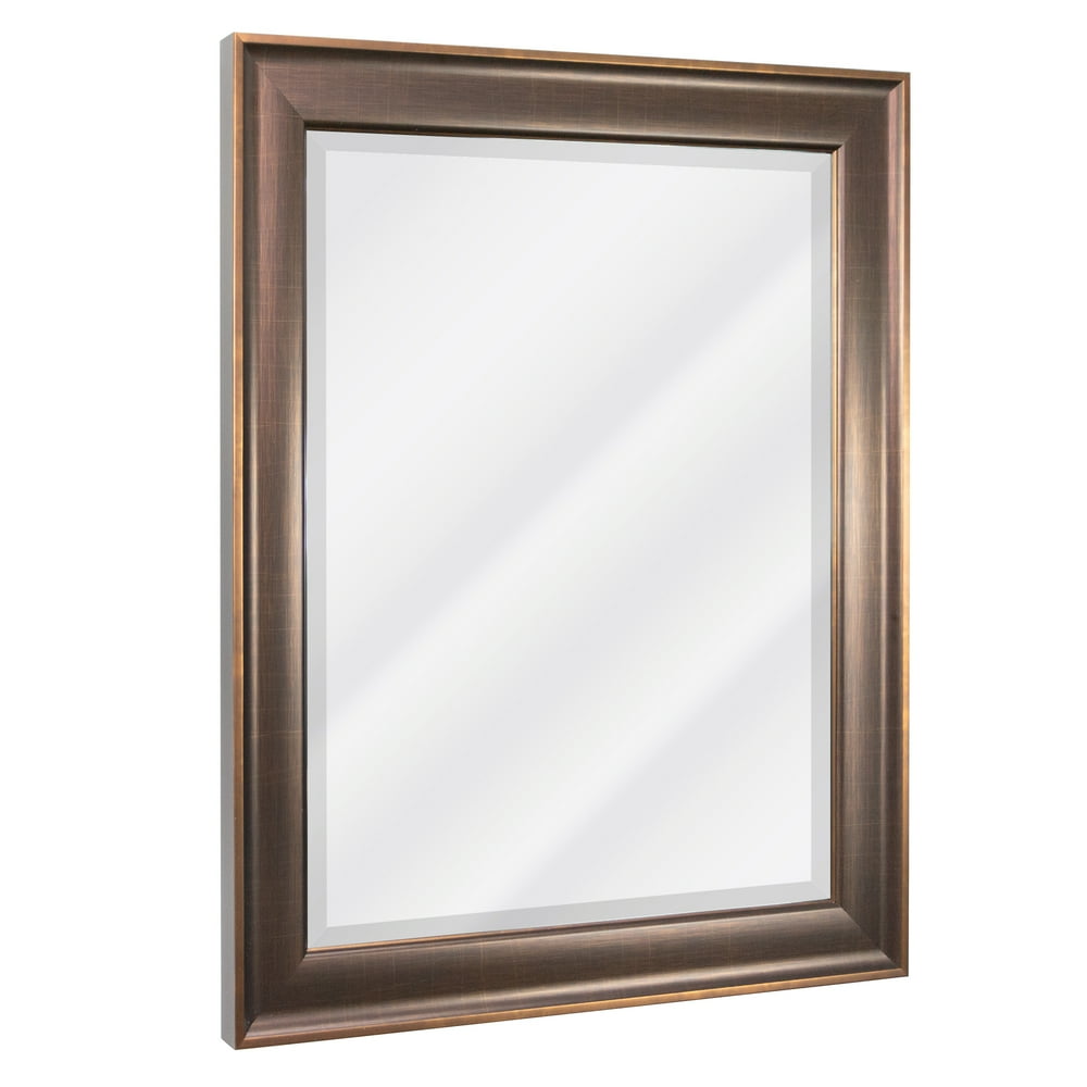 Head West Oil rubbed Bronze Framed Beveled Accent Wall Vanity Mirror