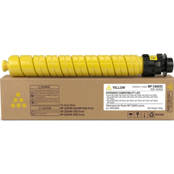 Cartucho de tóner amarillo compatible S OUJCEN para Ricoh 455 g