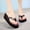 Navy, variant on UTTOASFAY Womens Sandals Women'S Summer Floral Flip-Flops Wedge Heel Platform Flip Flops Beach Shoes Navy 5.5(35)