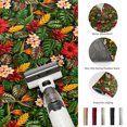 thumbnail image 5 of Round Rugs 4Ft, Tropical Botanical Round Area Rug Washable Indoor Throw Carpet, Summer Rainforest Flowers Leaves Rustic Soft Non Slip Circle Rug for Kitchen Nursery Room Home Decor Aesthetic, 5 of 8