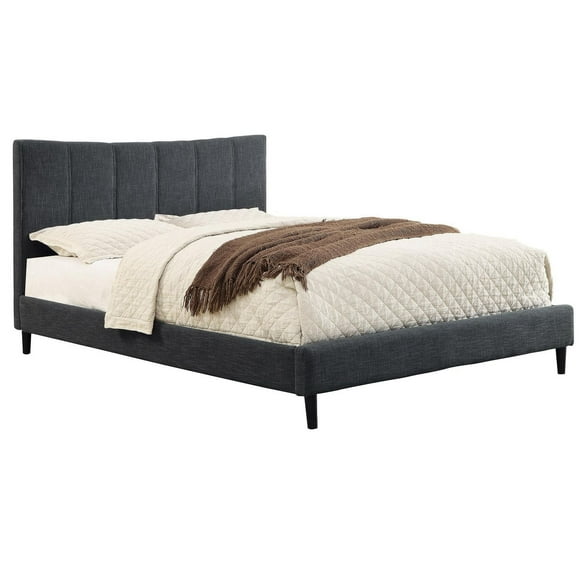 78" King Platform Bed in Grey