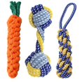 thumbnail image 2 of Juguetes para perros, zanahorias, nudos, cuerdas, bolas, cuerdas de algodón tejidas, juguetes de entrenamiento interactivo., 2 of 5