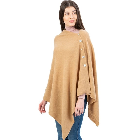 Irish Lambswool Shawl Wrap Lightweight Poncho Oversized Scarf, Irish Wool Shawl Knitted Bridal Ruana Wrap Women's Irish Cape Made in Ireland