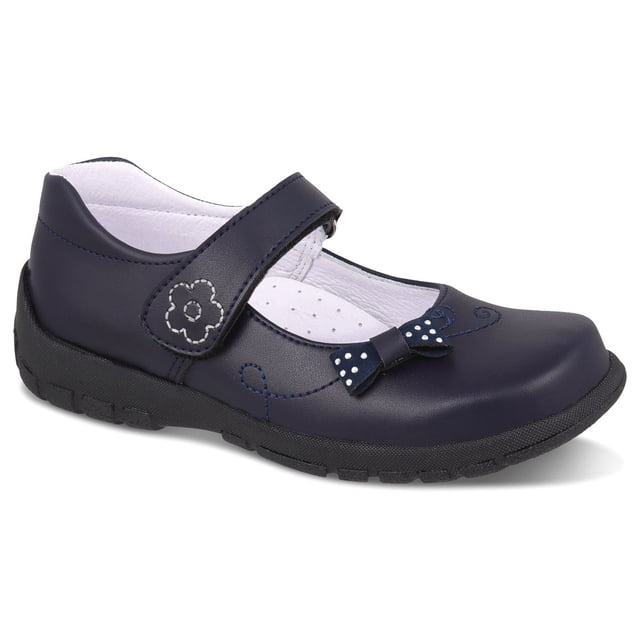 Zapato escolar para Niña Dominiq Mod. 301 con Moño y bordado