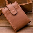 thumbnail image 2 of zttd retro thin wallet quality men's business short one-fold leather card case wallet a, 2 of 3