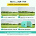 thumbnail image 2 of 13x8x7 FT Walk-In Tunnel Greenhouse for Outdoors, Galvanized Steel Frame, 2 Roll-Up Zipper Doors, 6 Screen Windows, Durable Green PE Cover – Large Portable Garden Hot House for Vegetables, Plants, 2 of 8