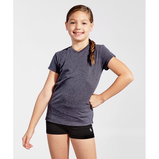 Soffe Girls Short Sleeve Core V-Neck T-Shirt - 6567G