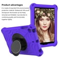 thumbnail image 2 of Durable Silicone Case for 7.9-Inch Apple iPad Mini (5th Generation) & iPad Mini 4/3/2/1 Tablet - Shockproof Protective Stand Cover with Hand Holder /Adjustable Shoulder Strap (Purple), 2 of 6