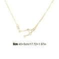 thumbnail image 4 of Ins Constellations Theme Friendship Necklace Rhinestone Comfortable Delicate with Display Card Pendant for Lover Festival Gifts Libra gold, 4 of 6