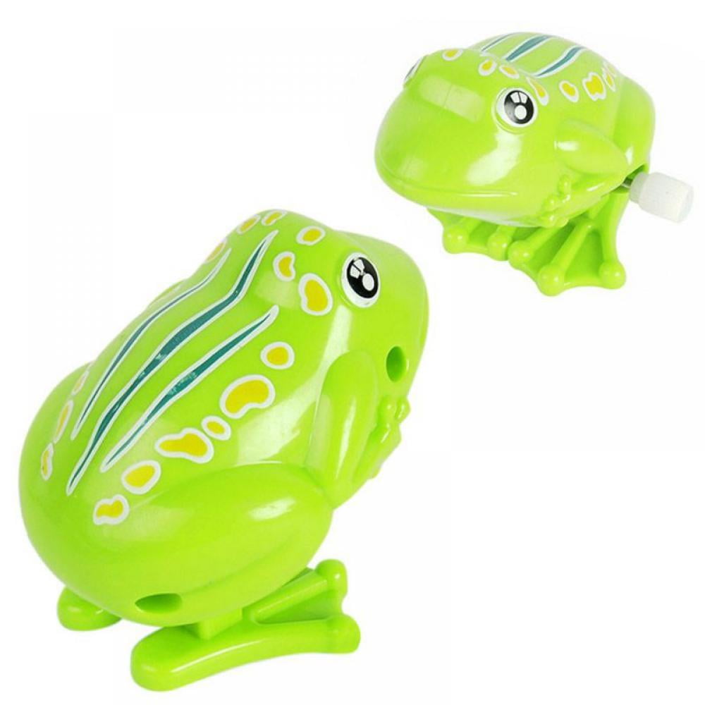 Cute Plastic Jumping Frog Clockwork Toy Wind Up Toy For Children Kids Gift 