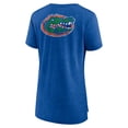 thumbnail image 3 of Women's Heather Royal Florida Gators Slab Serif Tri-Blend T-Shirt, 3 of 3