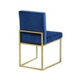 thumbnail image 5 of Meridian Furniture Giselle Navy Velvet Dining Chair (Set of 2), 5 of 5