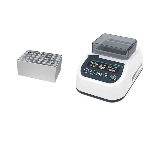 Mini Dry Bath Incubator Lab Equipment Constant Temperature Lab Heater Incubation Shaker With Heating Block 0.5/1.5/2/5/15/50ml ,Easy Use