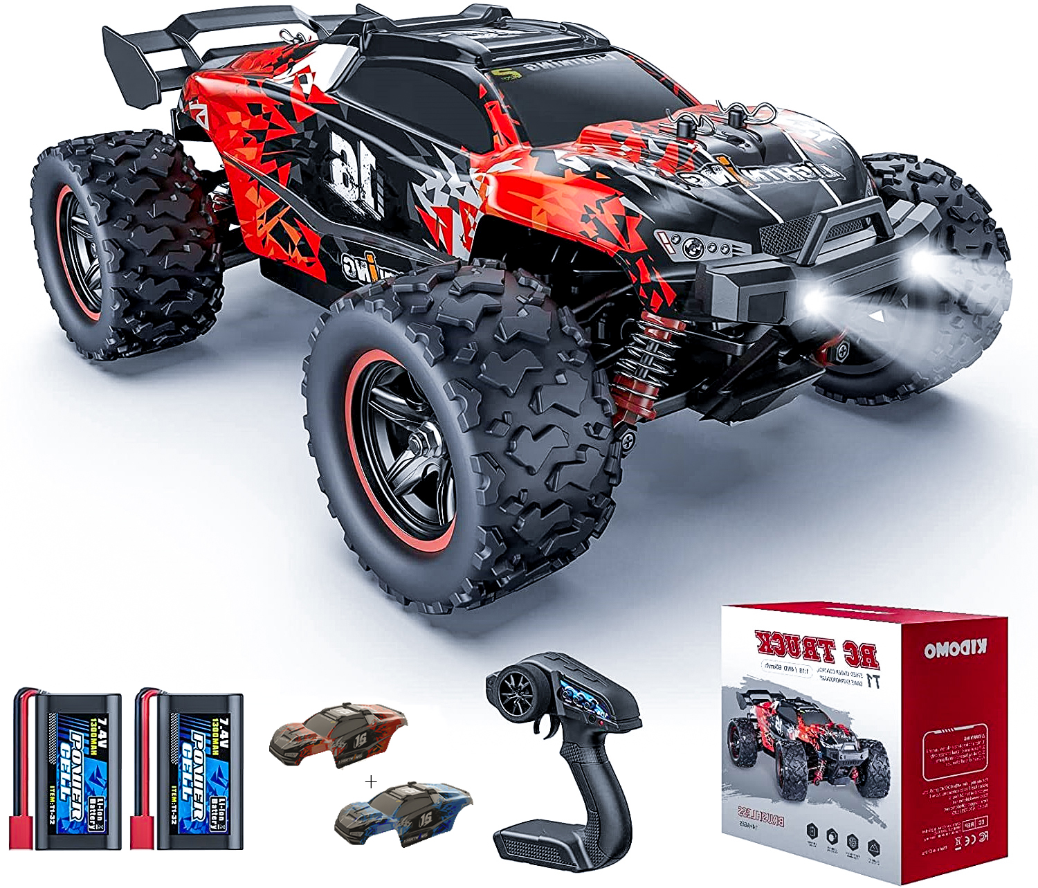 KIDOMO RC Truck,118 Scale Brushless Offroad Remote Control Truck, Best