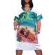 thumbnail image 1 of Bonito póster de viaje Vestido holgado con bolsillos Vestido de fiesta Vestidos de noche Vestidos de verano, 1 of 7