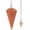 Dark Orange Aventurine, variant on Natural Dark Orange Aventurine Gemstone Rock Crystal Hexagonal Pointed Reiki Chakra Pendant Pendulum