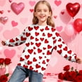 thumbnail image 6 of HAOTAGS Valentine-Print Sweatshirt for Boys & Girls(1-15), Long-Sleeve Crew-Neck Pullover Top White 14-15 Years, 6 of 9