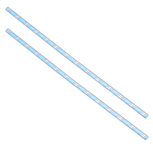 Unique Bargains Barre Ronde en Acrylique Solide Ligne Bleu Clair 6mmx247mm