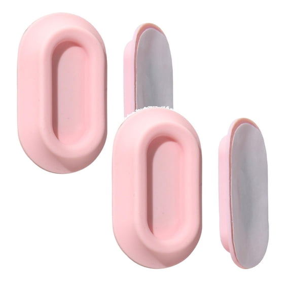 2Pcs Self-Adhesive Remote Control Holder Wall Mount - TV Remote Organizer with Silicone Caddy for Household, Fan & AC - Easy Installation Storage Bracket