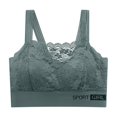 thumbnail image 4 of LLYWEY Push up Bras for Women Plus Size Bras Older Women Ladies Tie-Front Bra Style-751 Women's Plus Support Bra Feature Adult Female High Impact Sports Bras Green 36B, 4 of 5