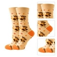 thumbnail image 2 of Thanksgiving Socks for Women Men Colorful Fall Designs Pumpkins Turkeys Leaf Pattern Cotton Middle Tube Socks Hosiery, 2 of 8