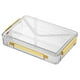 thumbnail image 1 of Caja de almacenamiento de certificados, estuche de almacenamiento de papel para álbumes de recortes portátil transparente de gran capacidad con asa para archivos de documentos, 1 of 8