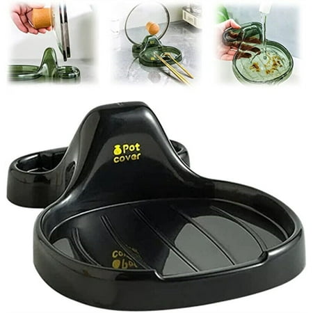 

Utensil Rest Pot Lid Holder Rack for Kitchen Gadgets Accessories Spatula Ladle Pot Lid Utensil Rest for Countertop Versatile Pot Lid Ladle Holder Kitchen Gadgets Accessories for Cooking