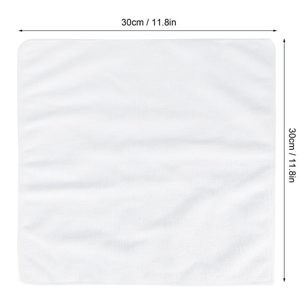 Toalla Deportiva Blanca Suave, 10 Uds., 30x30cm, Toalla Absorbente De Microfibra Cuadrada Para Yoga Y Fitness