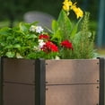 thumbnail image 1 of AKDSteel Elevated Wood-Look Garden Bed Planter Box, Made Of Durable Composite Material With Deep Root Design, Is Space-Saving And Easy To Assemble For Outdoor Vegetables, Herbs, Or Flowers, 1 of 7