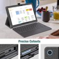 thumbnail image 5 of Folio Case for 10.1" Lenovo Chromebook Duet 2 in 1 Tablet CT-X636 - Premium PU Leather Stand Cover with Auto Sleep/Wake, Compatible with Type Cover Keyboard, 5 of 7
