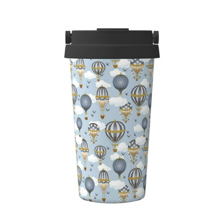 

KLL Balloon Vintage Pattern Stainless Steel Vacuum Insulated Tumbler - Carry Insulated Coffee Mug - Reusable Insulated Cold Brew Iced Coffee Cup Thermos