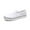 White, variant on KAQ Women's Men's Slip on Shoes Canvas Sneakers Loafers Non Slip Shoes Low Top Casual Shoes