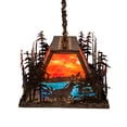 thumbnail image 4 of Meyda Tiffany 247796 6 Light 36" Wide Abstract Linear Pendant - Antique Copper / Burnished, 4 of 7