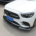thumbnail image 4 of Ikon Motorsports Front Bumper Lip, Compatible with 2021-2023 Mercedes-Benz W213 E-Class B Style Gloss Black PP Air Dam Chin Spoiler Protector Splitter 3PCS, 4 of 7