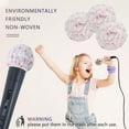 thumbnail image 2 of Tenozek 200 Pcs Disposable Microphone Cover Non-Woven, Removal Microphone Cover, Perfect Protective Cap for Most Handheld Microphone White, 2 of 5