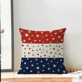 thumbnail image 2 of 4th of July Pillow Covers 18x18 Pack of 2 Independence Day Stripes Stars Throw Pillow Covers,Summer Decor Patriotic Memorial Day Pillowcase Decorative Linen Cushion Case for Sofa Couch, 2 of 6