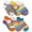 Multicolor, variant on Jefferies Socks Girls Socks, 6 Pack Rainbow Pattern Sport Low Cut Cotton Ankle Tab Back Athletic Socks (Little Girls & Big Girls)