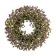 thumbnail image 1 of Corona de plantas de simulación, arreglo floral artificial, adorno para colgar en la pared, decoración para puerta, 1 of 2