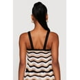 thumbnail image 5 of Womens Wavy Striped Crochet Crop Top, 5 of 5