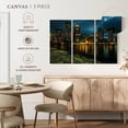 thumbnail image 5 of Elephant Stock Boston Skyline At Night Wall Art - Horizontal Multi Panel Canvas - Living Room Wall Decor - Places Multi Panel - Orange And Gray Decor - 57" x 36", 5 of 8