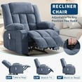 thumbnail image 6 of EuKer Lazy Boy Recline, Oversize Recline with Heat and Massage for Bedroom,Living Room,Home Theater, Blue, 6 of 7