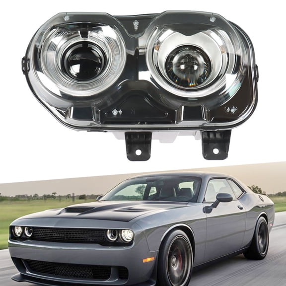 Fit for Dodge Challenger 2015 2016 2017 2018 Headlight Headlamp Housing Assembly (Front Left Driver Side, without Bulb)
