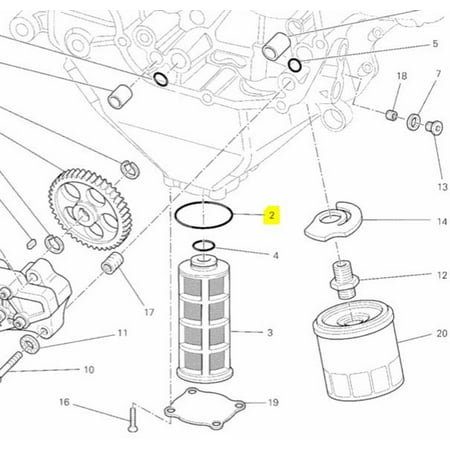 - Ducati OEM Replacement O-Ring for Oil Net Filter Diavel MTS Monster 88641581A