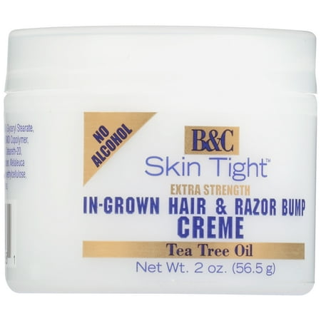 B&C Skin Tight Extra Strength In-Grown Hair & Razor Bump Creme 2 oz. Plastic